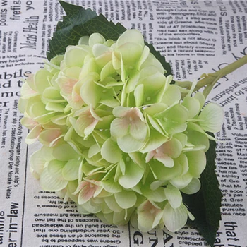2 buc/lot Nou de Mătase Artificială Hortensii, Flori pentru Decor Nunta de Mătase Fals Flores DIY Home Decor Acasă Decoratiuni de Gradina