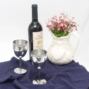 2 buc/set 304(18/8) din Oțel Inoxidabil Pahare de Vin Roșu Băut Whisky, Vodcă, Șampanie, Bere Pocalul Cana pentru Petrecerea de Nunta Bar Cupa