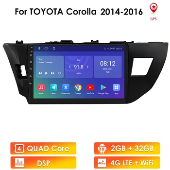 2 Din Android Auto Radio Player Multimedia pentru Toyota Corolla 2013 2016 Autoradio Stereo Video 10INCH Unitatii Wifi 4G