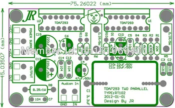2 paralel tda7293 amplificator mono amplificator de bord mic din spate de bord ușor de bricolaj DIY Kit nevoie de cumpărător sudare tine
