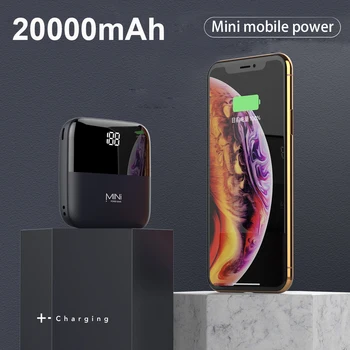 20000mAh Mini Portabil Power Bank Baterie Externa Telefon Incarcator Powerbank Pentru iPhone, Android Telefon Mobil Inteligent Poverbank