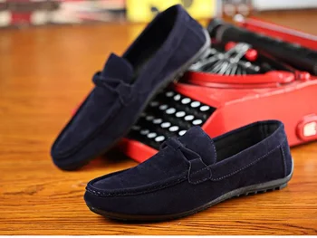 2017 Fierbinte mens Pantofi Casual mens panza pantofi pentru bărbați pantofi pentru bărbați de moda Balerini din Piele brand de moda piele de căprioară Zapatos de hombre 36-44
