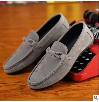 2017 Fierbinte mens Pantofi Casual mens panza pantofi pentru bărbați pantofi pentru bărbați de moda Balerini din Piele brand de moda piele de căprioară Zapatos de hombre 36-44
