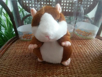 2017 Vorbesc Mouse-ul Hamster animal de Companie Jucărie de Pluș Drăguț Fierbinte de Înregistrare a Sunetului Hamster Jucărie de Învățământ pentru Copii Cadouri