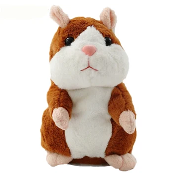 2017 Vorbesc Mouse-ul Hamster animal de Companie Jucărie de Pluș Drăguț Fierbinte de Înregistrare a Sunetului Hamster Jucărie de Învățământ pentru Copii Cadouri