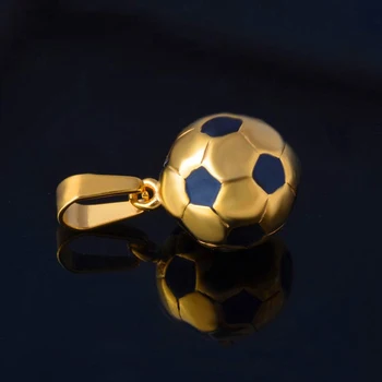 2018 nou produs Sportiv colier de fotbal Pandantiv Cu Lanț din Oțel Inoxidabil fanii de Fotbal cadou dropshipping