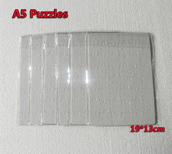 2019 A5 DIY Sublimare Puzzle-uri blank perla Puzzle-transport gratuit 40pcs/mulțime de Transfer de Căldură Placă de Hârtie gratuit