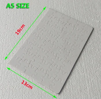 2019 A5 DIY Sublimare Puzzle-uri blank perla Puzzle-transport gratuit 40pcs/mulțime de Transfer de Căldură Placă de Hârtie gratuit