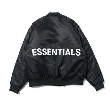 2019 Ceață Essentials Logo-Ul Imprimat Femei Barbati Din Bumbac Sacou Captusit Haina Hiphop Streetwear Bărbați Supradimensionate Jacheta De Iarna