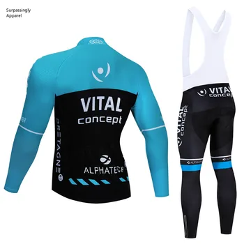 2019 Conceptul De Echipa De Ciclism Jersey Gel Pad Biciclete Pantaloni Scurți De Ciclism De Îmbrăcăminte Pentru Bărbați De Iarnă Maneca Biciclete Maillot Culotte Îmbrăcăminte
