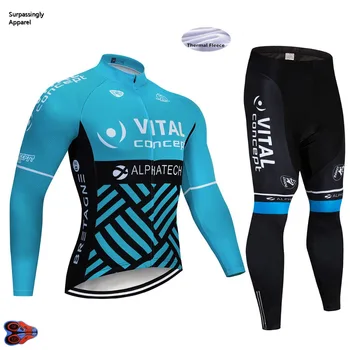 2019 Conceptul De Echipa De Ciclism Jersey Gel Pad Biciclete Pantaloni Scurți De Ciclism De Îmbrăcăminte Pentru Bărbați De Iarnă Maneca Biciclete Maillot Culotte Îmbrăcăminte