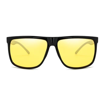2019 Masculin de conducere de noapte ochelari de soare polarizat galben de noapte viziune ochelari de protecție pătrat bărbați driver ochelari noros, ceață