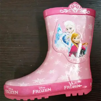 2019 Nou Disney Frozen Annie Fete cizme de Ploaie Drăguț Roz Elsa Printesa Zapezii Apa pantofi Student cizme de Ploaie din Cauciuc dimensiune 23-36