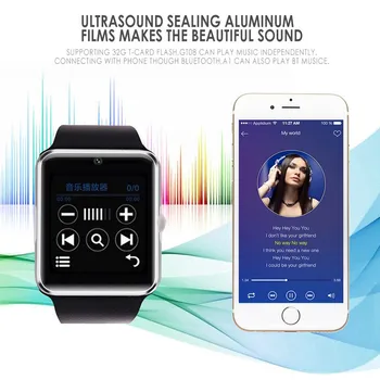 2020 Bluetooth Smart Watch GT08 Cu Camera Sim TFCard SmartWatch Tracker de Fitness Pentru Android IOS Huawei, Xiaomi Telefon Ceasuri