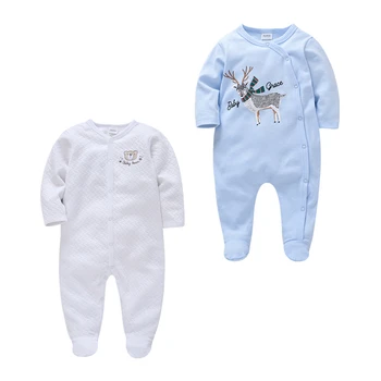 2020 Copil Nou-născut Fată Pijama Boy Salopetă Pijamas bebe fille de Bumbac Respirabil, Moale ropa bebe Nou-nascut Traverse Copilul Pjiamas
