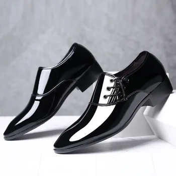 2020 de Afaceri Clasic pentru Bărbați Pantofi Rochie de Moda Elegant de Nunta Formale Pantofi Barbati Aluneca pe Birou Pantofi Oxford pentru Barbati Maro Negru