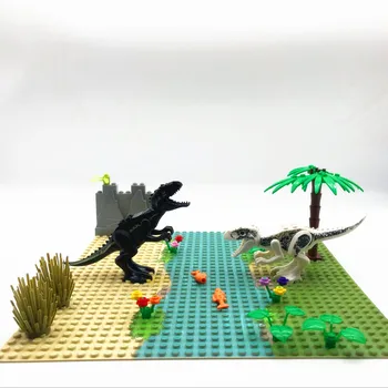 2020 Dinozauri Noi Jucării Cărămizi Pășuni Râu de Munte placa de bază Blocurile Lumea Jurassic Park Dinozaur pentru Copii DIY MOC