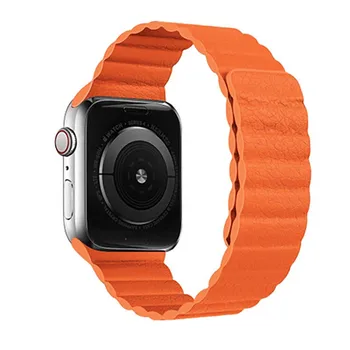 2020 două secțiuni buclă magnetică curea din piele curea Bratara pentru Apple watch iwatch 1/2/3/4/5 Convenabil demontare rapidă uzură