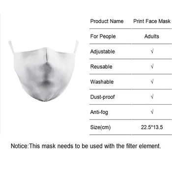 2020 Dovleac de Halloween, Masca de Imprimare PM 2,5 Filtre Pentru Adulți Material Lavabil Măști Reutilizabile Protectie Praf Gura pe Jumătate Față