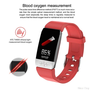 2020 Fitness Tracker Temperatura Corpului ECG Brățară Inteligent Monitor de Ritm Cardiac Imunitate Ceas Inteligent de Control de Muzică Sport