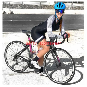 2020 kafitt Ciclism skinsuit Pro Echipa de Femei cu maneci lungi cu Bicicleta Salopeta set Uniform Ciclismo Ciclism Dresuri costum de Triatlon
