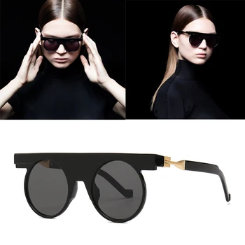 2020 Moda viitorul concept BL0014 stil modern ochelari de soare pentru Femei de vintage plat rotund design de brand Ochelari de Soare ochelari de soare UV400