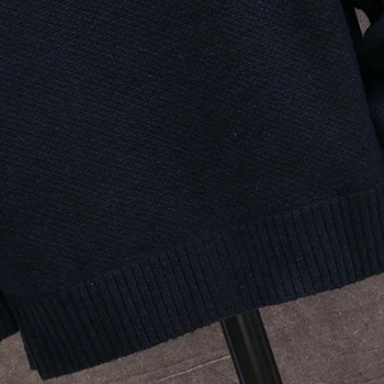 2020 New Sosire Stil de Iarnă de Înaltă Oameni de Calitate Tricotate Îngroșa Paltoane Barbati Pulover de Agrement Ține de Cald Capota Pulovere Cardigan Haina