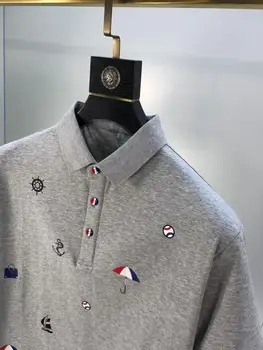 2020 Nou Brand Tricou Polo Barbati Vara Maneca Scurta Clasic Homme de Îmbrăcăminte Casual, din Bumbac de Lux de Designer Subțire de Imprimare de Moda Topuri