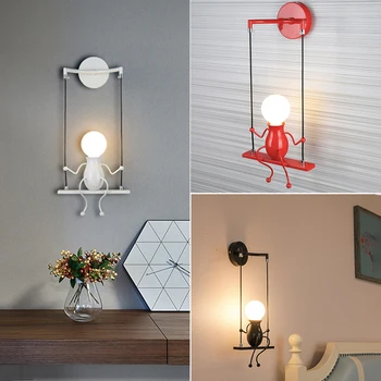 2020 Nou Design Drăguț Lampă de Perete Montat pe Perete de Lumina Lampa de pe Noptiera pentru Dormitor, Coridor, Culoar Scara Portabil