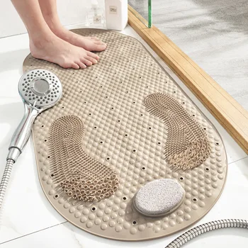 2020 Nou stil PVC toaletă, baie mat non-alunecare de uz casnic baie pisa piatra podea cabină de duș masaj picior mat
