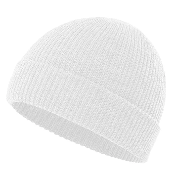 2020 Nou Unisex Beanie Hat Cu Nervuri Tricotate Încătușat Pălărie De Iarnă Caldă Scurt Beanie Casual Culoare Solidă Skullcap Largi Bărbați Adulți Căciulă