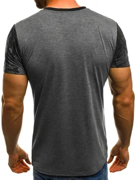 2020 noua moda pentru bărbați sport fitness camuflaj cu mânecă scurtă T-shirt de vară personalitatea de imprimare T-shirt pentru bărbați