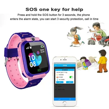 2020 Q12 Copii Smart Watch Copii SOS de Telefon Ceasuri смарт часы Utilizare Card Sim Pentru Copii Ceas Cadou pentru Băieți și Fete