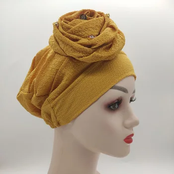 2020 Ultima Floare Trandafir Turban Capace pentru Femei, pierderea Parului Pălărie Cap de Femeie Împachetări Turbanul Musulman Islamic articole pentru acoperirea capului Capac din Africa Pălărie