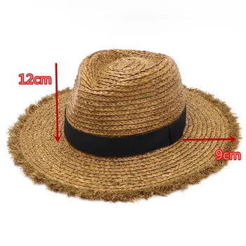 202007-gaoda-10205 manual rafie iarba multe culori doamna fedoras capac bărbați femei agrement, vacanță, jazz pălărie panama