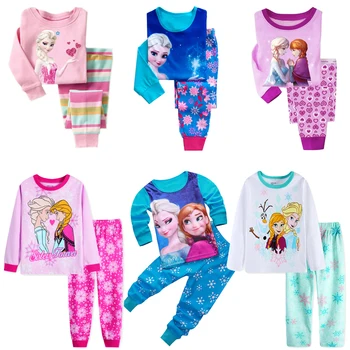 2021 Noi Copii Fata De Pijamale Copii, Pijamale Copii, Pijamale Fete Anna Elsa Pijamale Pijamas Bumbac, Pijamale Seturi De Haine