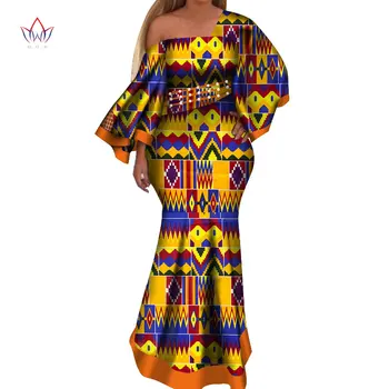 2021 Nou africane rochii pentru femei bazin riche stil femme haine africane grațioasă doamnă imprimare ceara plus dimensiunea rochie de petrecere WY4044