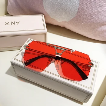 2021 Nou Brand Designer de Femei Sau Bărbați ochelari de Soare Supradimensionați de Moda de sex Feminin ochelari de Soare Pentru Femei Ochelari de UV400