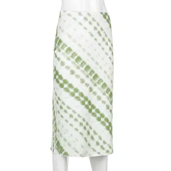 2021 Primăvară Elegant Solidă Talie Mare Pachet Șold Fusta Casual Simplu a-line Fuste Femei Mid-lungime Feminin Fuste femme jupes