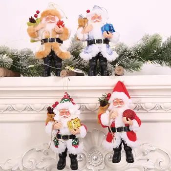 20cm Decoratiuni de Craciun Rășină Moș Crăciun Ornamente în Picioare Păpușă Mică Ornamente Pandantiv Cadou de Craciun Decoratiuni 4