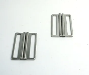 20sets/lot 40mm Ambarcațiuni de argint metalic Dreptunghi Bandă de Închidere Cârlig & Incuietoare Talie Prelungitoare de Cusut Pe Haine Sutien Clip Cârlige