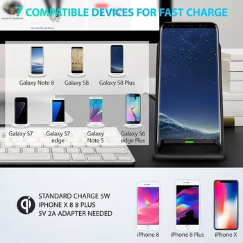 20W Încărcător Wireless QI Quick Charge 3.0 Rapid de Încărcare pentru iPhone 11 12 8 10 X XS XR Samsung S20 S10 S6 S7 S8 HUAWEI 2-Bobine