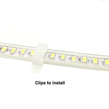 220 V, Benzi cu LED-uri SMD 5730 120 LED-uri/M Benzi Flexibile Lampa Caldă Zi alb alb alb Rece pentru Acasă Toaleta Dormitor