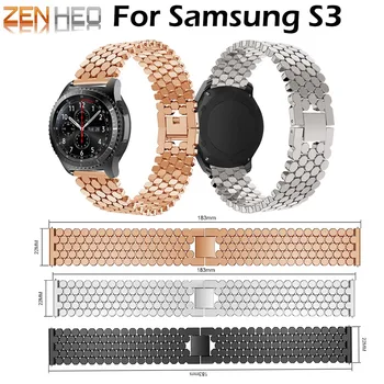 22mm din oțel inoxidabil curea pentru samsung galaxy watch 46mm S3 Frontieră/Clasic Watchbands Brățară Pentru Ceas Huawei GT curea curea
