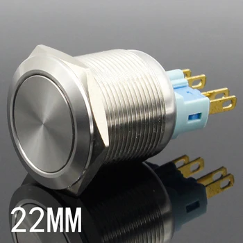 22mm Impermeabil de Moment/de Blocare din Oțel Inoxidabil, Metal de Sonerie Bell Horn Putere Buton Comuta Mașina Automată de Pornire a Motorului