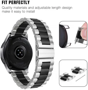 22mm Oțel Inoxidabil Trupa Ceas pentru Samsung Gear S3 Clasic/Frontier Watchband Brățară de link-ul pentru Galaxy Watch 46mm curea de mână
