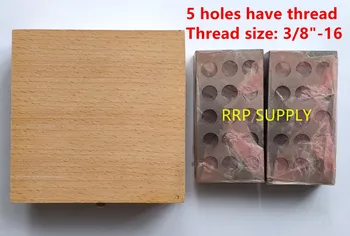 23 găuri de Precizie 25-50-100mm Blocuri, 1pair=2 buc, paralel prindere bloc set, bloc de oțel set, cinci 3/8