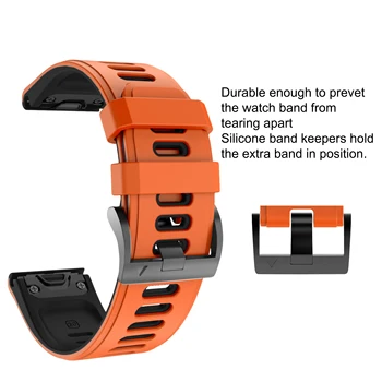 26 22 20 mm Watchband Pentru Garmin Fenix 6 6X Pro 5 5 Plus 3 ORE de Silicon Trupa Fenix6 Fenix5 Ceas de Eliberare Rapidă Easyfit Curea de mână