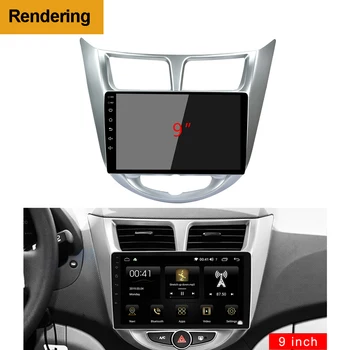 2Din Car DVD Cadru Audio Montarea Adaptorului de Bord Tapiterie Kituri Angel Panoul de 10.1 inch Pentru HYUNDAI Solaris1 Accent Verna 10-16Radio Player