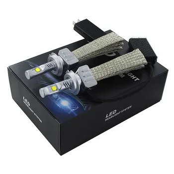 2X 9000LM H7 LED-uri Faruri Kit pentru XHP50 Chips-uri fără ventilator SUPER-Alb de Conducere Far H4, H8 H11, H16(JP) 9005 9006 H10 9012